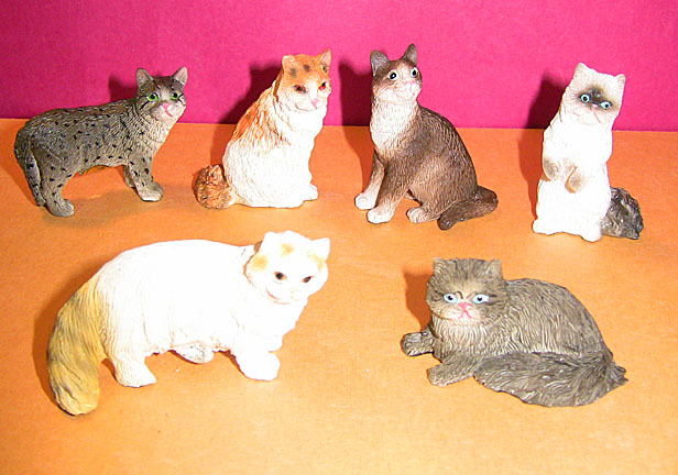 Cat Minis - Set of 6 Coldcast