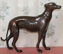 Greyhound - Standing Brass