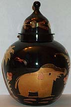 Elephant Jar - Brass