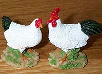 Chicken Pair - White&Black Coldcast