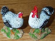 Chicken Pair - Speckled Coldcast