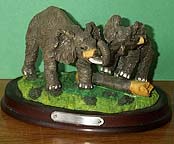 Elephants - Working Statue