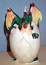 Dragon Hatching - Green Coldcast